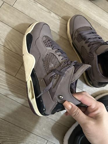 air jordan 4: Məhsul: Nike Air Jordan 4 stilində kişi krossovkası (boz/bənövşəyi — 3