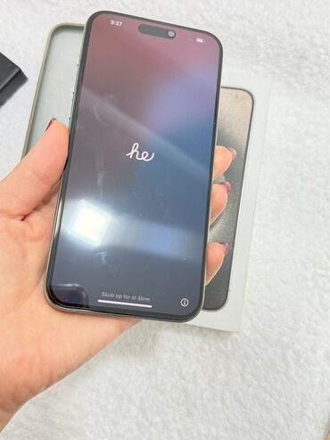 Apple iPhone: IPhone 15 Pro, Natural Titanium, Face ID — 5