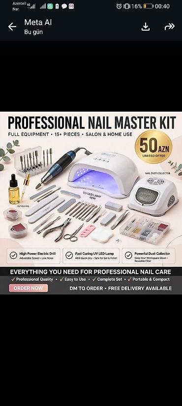 apple watch 2: PROFESSIONAL NAIL MASTER KIT – peşəkar manikür üçün tam dəst — 1