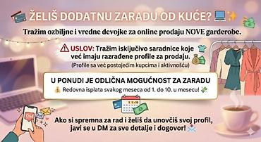 posao barajevo: Online saradnja – prodaja NOVE garderobe. - Potrebne ozbiljne i vredne — 1