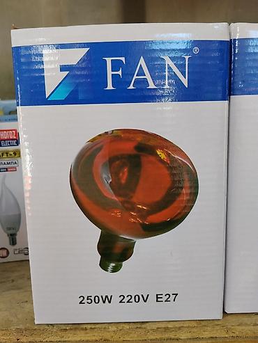 Лампочки: Инфракрасная лампа FAN - Мощность: 250 Вт - Напряжение: 220 В - — 1