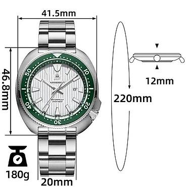 Ručni satovi: ADDIESDIVE AD2507 - 43.8mm - Zelena ADDIESDIVE AD2507 - 43.8mm - — 8