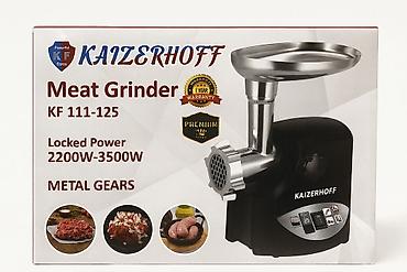 Ət çəkən maşınlar: №: 6161 Məhsulun adı: Ətçəkən maşın Kaizerhoff KF 111-125 3500W Brend — 1