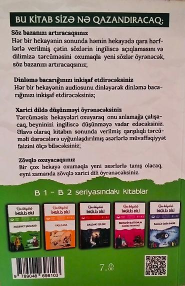 Tədris ədəbiyyatı: Məhsul: “Qısa hekayələrlə İngilis dili – Xoşbəxt Şahzadə” (B1–B2) — 2