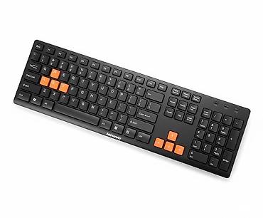 notebook: Клавиатура USB, Keyboard Lenovo K5818 Slim (защита от влаги, USB — 1