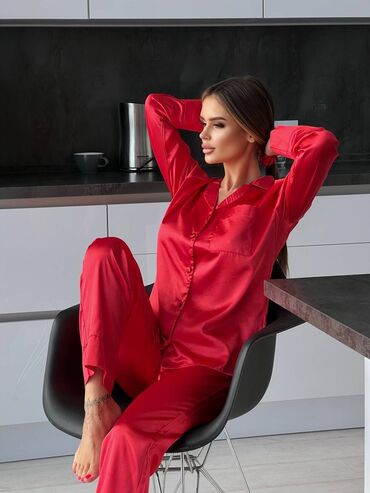 оптом кийимдер: Красная пижама шелк
Оптом и в розницу