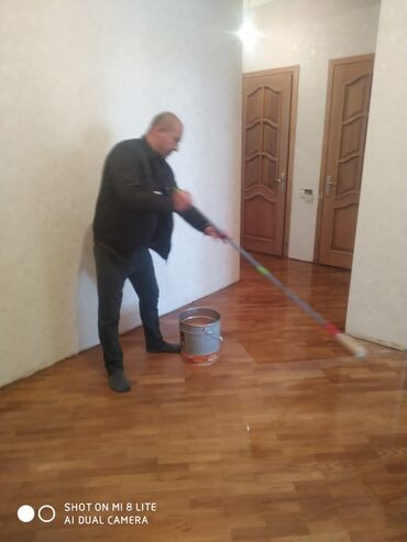 Döşəmə işləri: Pol ve parketlerin yonulub laklanmasi yuksek seviyyede — 9