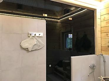 Стеклянные двери на заказ: Стеклянная дверь на заказ, Межкомнатная, Для частного дома, Одностворчатая, Распашная, Гарантия, Бесплатный замер, Бесплатная доставка — 11