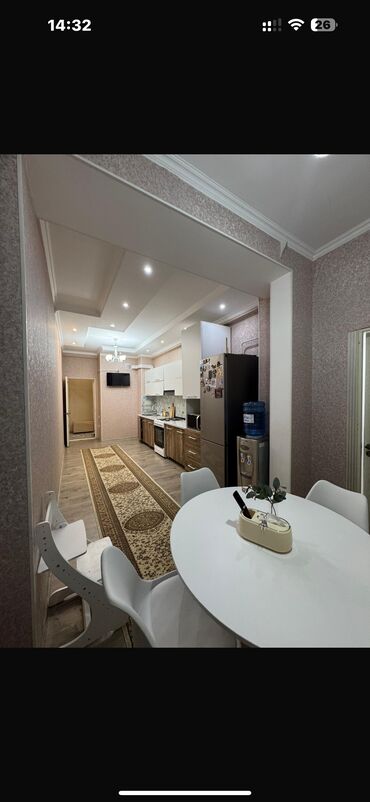 сдаю квартиру ночь: 3 бөлмө, 106 кв. м, Элитка, 6 кабат, Евроремонт