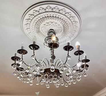 Çılçıraq, 8 lampa, Metal
