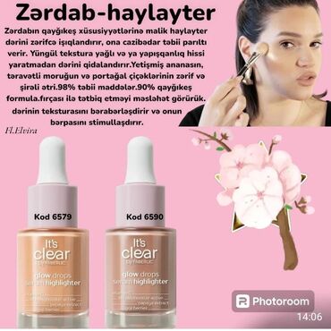 Üz makiyajı: Haylayter, Faberlic, Yeni, Ünvandan götürmə