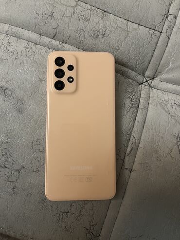 телефон флай с большими кнопками: Samsung Galaxy A23, 64 ГБ, цвет - Бежевый, Сенсорный, Отпечаток пальца, Две SIM карты