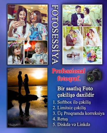 Foto və video çəkiliş: Professional Fotoqraf və Video xidmətləri (fotossesiya). Toy, nişan