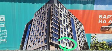 ипотека без первоначального взноса в оше: 2 бөлмө, 55 кв. м, Элитка, 2 кабат, ПСО (өзү оңдоп түзөтүп бүтүү үчүн)