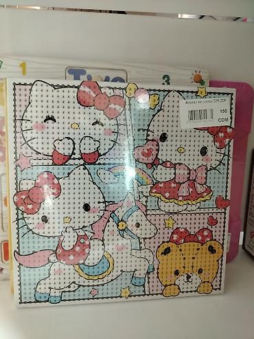 кызыл кия кыз: Алмазная мозаика DR-20F с милыми персонажами в стиле Hello Kitty. - — 1