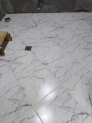 Kafel və metlax: Mərmər naxışlı keramika kafel/divar örtüyü – dekorativ vanna otağı və — 6