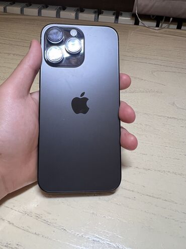 айфон талас: IPhone 14 Pro Max, Б/у, Space Gray, Зарядное устройство, Защитное стекло, Чехол, 100 %