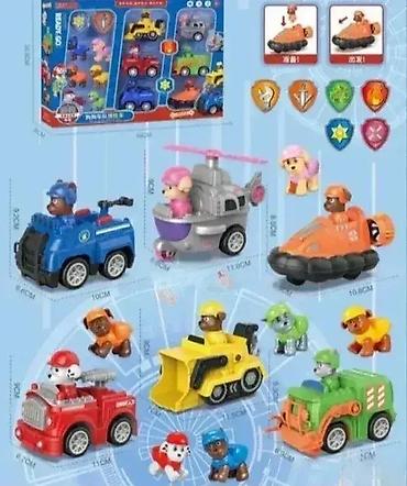 goose patike: Paw Patrol Set - 6 Autića i 6 Figura 🚗🦸‍♂️ Ovaj sjajan set će Vas — 1