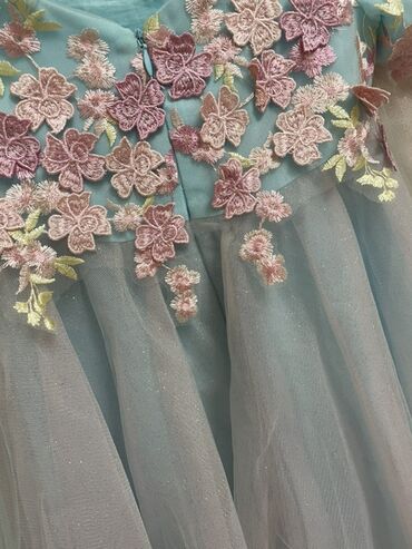 Платья: Детское платье, цвет - Синий, Б/у — 3