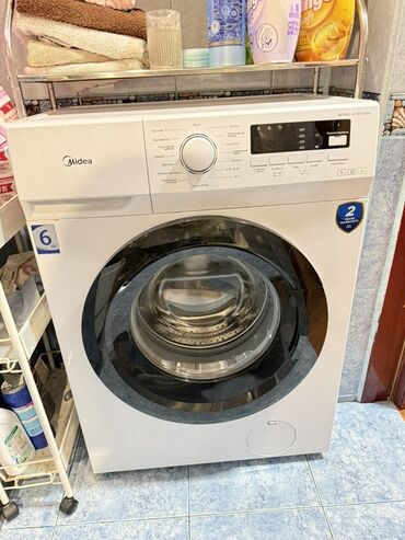 арзан идиш: Кир жуучу машина Midea, Автомат, 6 кг чейин, Тар