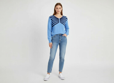 Swetry: Sweter damski, rozmiar S
