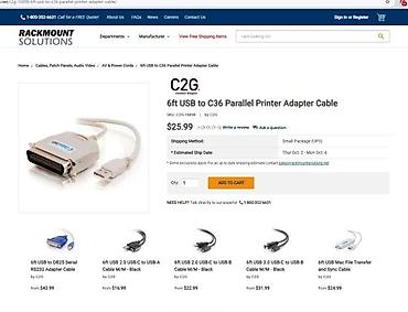 Druga oprema za računare i laptopove: USB na paralelni adapter kabl (USB-A na Centronics 36-pin) – konverter — 7