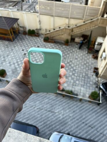 Qoruyucu plyonka və şüşələr: Məhsul: Apple iPhone üçün silikon qoruyucu örtük - Rəng: Açıq firuzə — 6