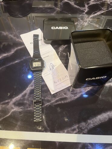 esger saatlari: Б/у, Наручные часы, Casio, цвет - Черный
