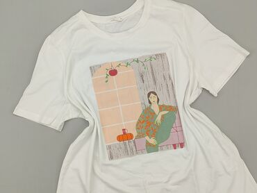 hm biała sukienki damskie: Women`s T-shirt, Reserved, XL (EU 42)