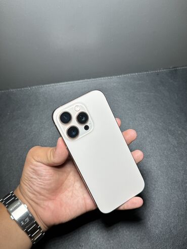 реплика айфон 11 про макс: IPhone 16 Pro, Колдонулган, 256 ГБ, Desert Titanium, Заряддоочу түзүлүш, Кабель, 100 %