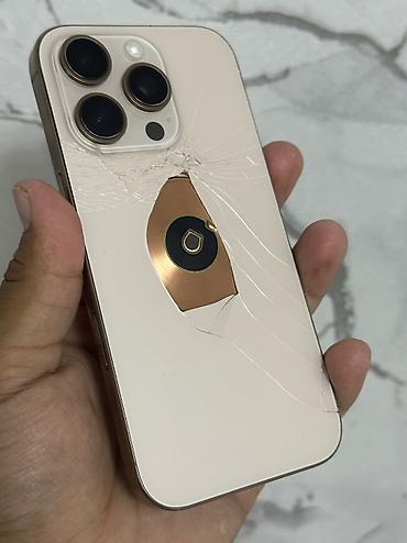 Уюлдук телефондор жана аксессуарлар: IPhone 16 Pro, Колдонулган, 256 ГБ, Matte Gold, Куту, 86 % — 3