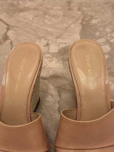 Босоножки, сандалии, шлепанцы: Босоножки, 35, Stuart Weitzman, Б/у, цвет - Бежевый — 6