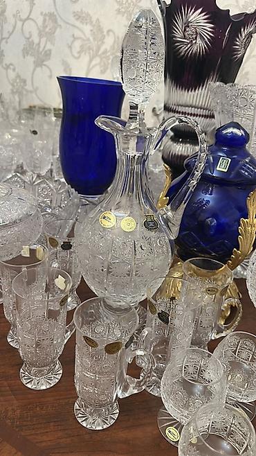 gül instagram: Kəskin naxışlı kristal süfrə dəsti - Material: yüksək keyfiyyətli — 1
