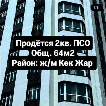 сниму дом за городом: 2 бөлмө, 64 кв. м, Элитка, 7 кабат, ПСО (өзү оңдоп түзөтүп бүтүү үчүн)