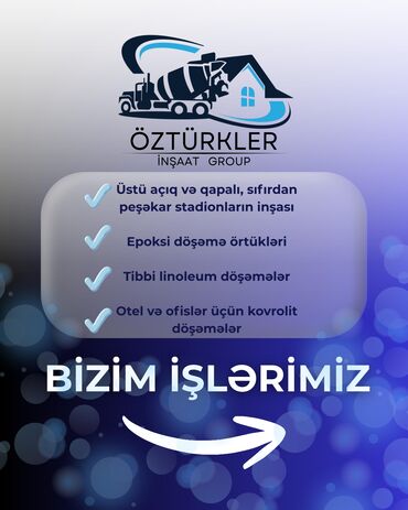 Döşəmə işləri: Öztürkler İnşaat Group – peşəkar tikinti və döşəmə həlləri Xidmətlər — 3