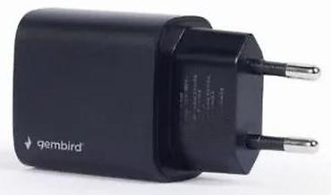 Adapteri i punjači za laptop: Gembird mrežni punjač sa 2 izlaza – USB-A i USB-C - Kompaktni zidni — 20