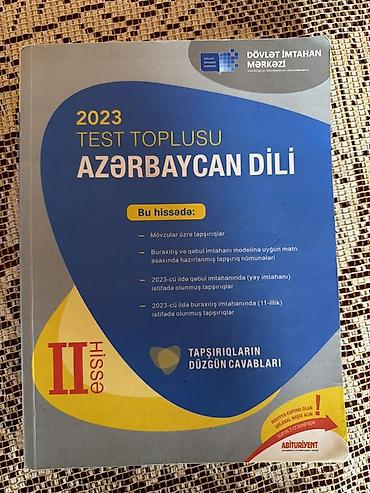 Kitablar və jurnallar: Azərbaycan dili Testlər 11-ci sinif, Gülnarə Ümüdova, DİM, 1-ci hissə, 2023 il — 6