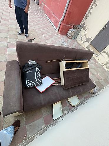 açılıb bağlanan çarpayılar: Divan-kravat, İşlənmiş, Açılan, Bazalı, Parça, Çatdırılma yoxdur — 2