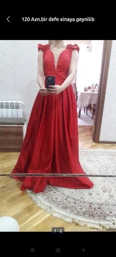 купить вечернее платье в баку: 50 azn. bir defe xinaya geynilib