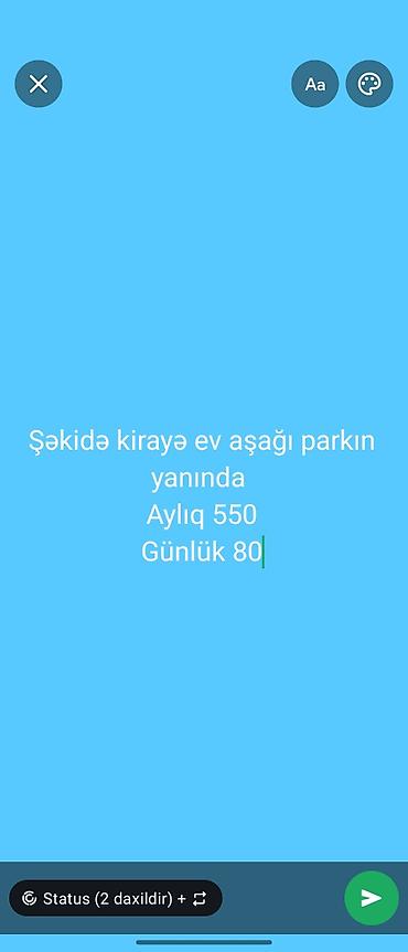 Daşınmaz əmlak: Ağaclarla əhatə olunmuş həyəti və hasarı olan fərdi ev. Geniş yaşıllıq — 8