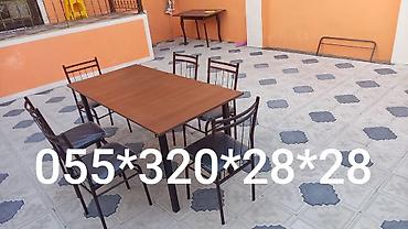барные столы и стулья: Kafe və restoranlar üçün 4 nəfərlik 6 nəfərlik 8 nəfərlik stul və — 3