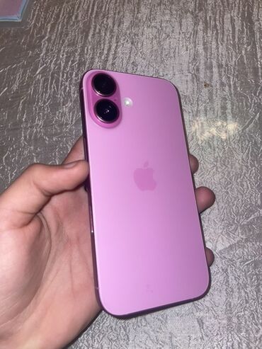 Apple iPhone: IPhone 16, 128 GB, Çəhrayı, Face ID, Simsiz şarj, Sənədlərlə — 1