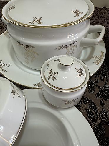Наборы посуды: Винтаж! Классика! Столовый сервиз из белоснежного фарфора с позолотой — 9