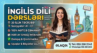 Xarici dil kursu, İngilis dili, Böyüklər üçün, Uşaqlar üçün lalafo.az -da Xarici dil kursu, İngilis dili, Böyüklər üçün, Uşaqlar üçün