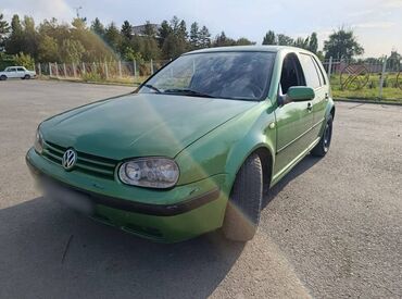авто с последующим выкупом бишкек: Хэтчбек Volkswagen Golf IV ярко-зеленого цвета. Автомобиль имеет
