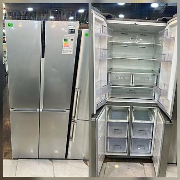 soyducu islenmis: Samsung dördkapılı soyuducu (French Door) – paslanmayan polad korpus — 1