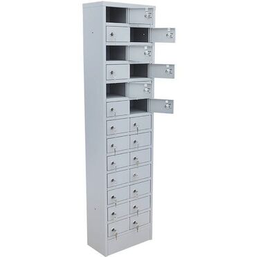 Полки, стеллажи, этажерки: Шкаф для мобильных телефонов ШСТ-26 предназначен для хранения личных