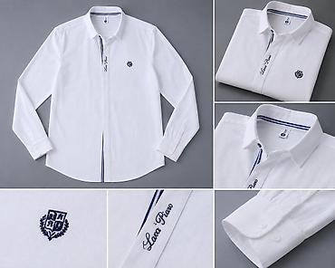 Köynəklər: 👔 Lara Piano kətan kişi köynəyi 3XL – ağ rəng. Lara Piano markalı — 1