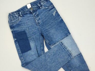 koszulka z pitbulla: Jeans, Little kids, 7 years, 116/122, condition - Very good