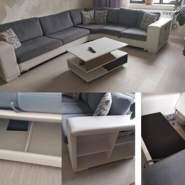 Masa və oturacaq dəstləri: Embawooddan künc divan 470azn satilir.Jurnalni ilə birlikdə